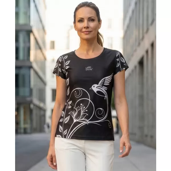  Damen Freizeitshirt Premium ALTISPORT VOJ/ALW106TR06 SCHWARZ 