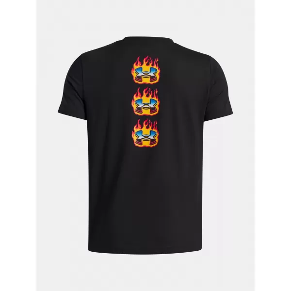  T-Shirt für Jungen UNDER ARMOUR UA FLAME WM SS 6005059-001 SCHWARZ 