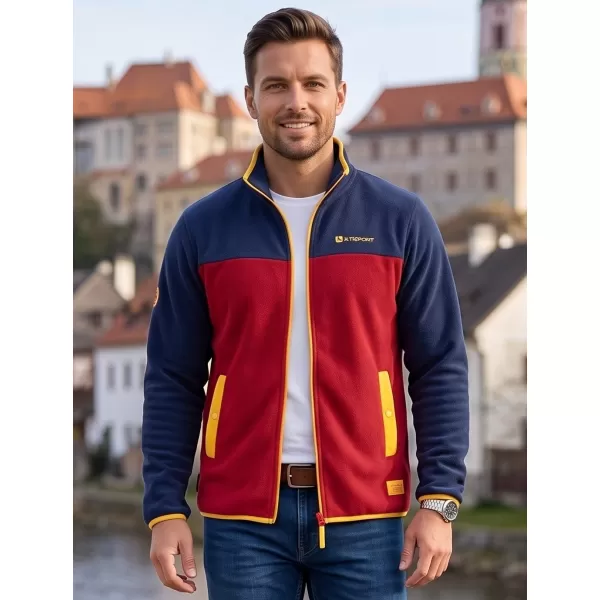 Fleece-Sweatshirt für Herren ALTISPORT GAMEL BURGUND 