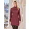 Rollkragenpullover für Damen ALTISPORT GWENITH BURGUND