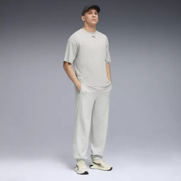  Herren-Jogginghose PUMA M GRAPHIC FRENCH TERRY JOGGER 52770304 HELLGRAUES HEIDEKRAUT 