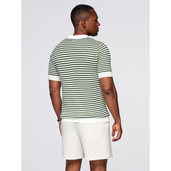  Herren t -Shirt OMBRE OM-POSS-0161 WEIß UND OLIV 