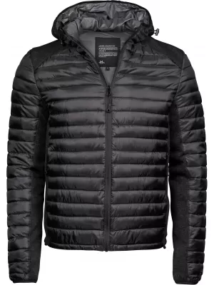 Herrenjacke TEE JAYS | TJ 9610 SCHWARZ/SCHWARZ MELANGE