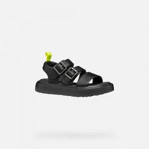  Sandalen für Mädchen GEOX KODETTE J55DBG000BCC9999 SCHWARZ 