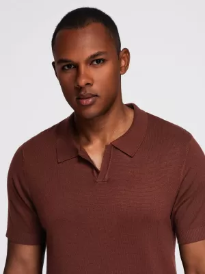 Herren t -Shirt OMBRE OM-POSS-0159 DUNKELBRAUN