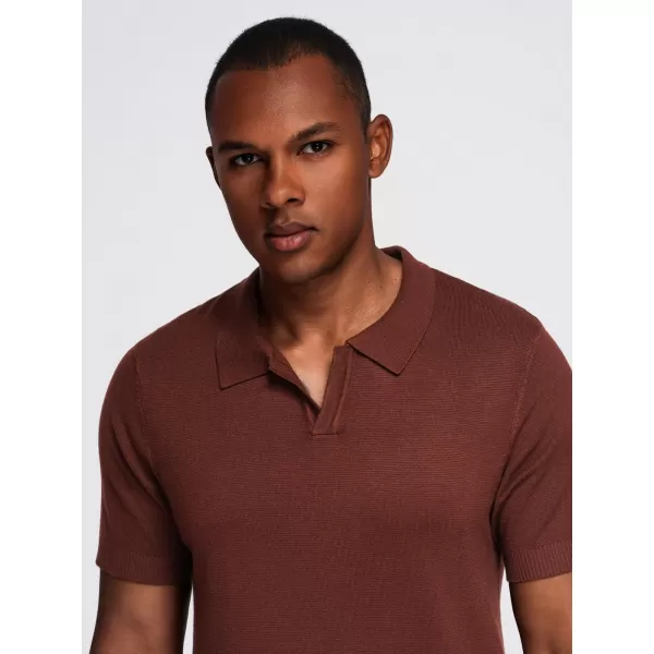  Herren t -Shirt OMBRE OM-POSS-0159 DUNKELBRAUN 