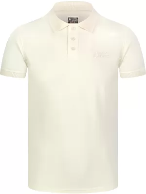 Herren t -Shirt mit einem Kragen NORDBLANC ETERNITY NBSMT8166 CREMIG