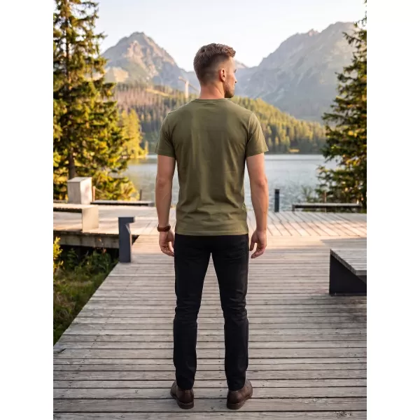  Herren t -Shirt mit kurzen Ärmeln ALTISPORT ALM193129 KHAKI 
