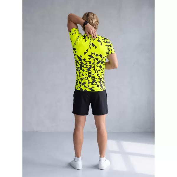  Funktionelle Kompression von Männern t -Shirt Premium ALTISPORT VOJ/ALM108TR04 NEON 
