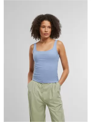 Damen-Tanktop URBAN CLASSICS TB7513A SCHWARZ/PUDERBLAU