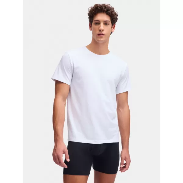 Herren-T-Shirt UNDER ARMOUR M UA PERF COTTON CREW NECK-2PK 6007621-100 WEIß 