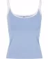 Damen-Tanktop URBAN CLASSICS TB7485A PUDERBLAU/WEIß/ROSÉ/WEIß