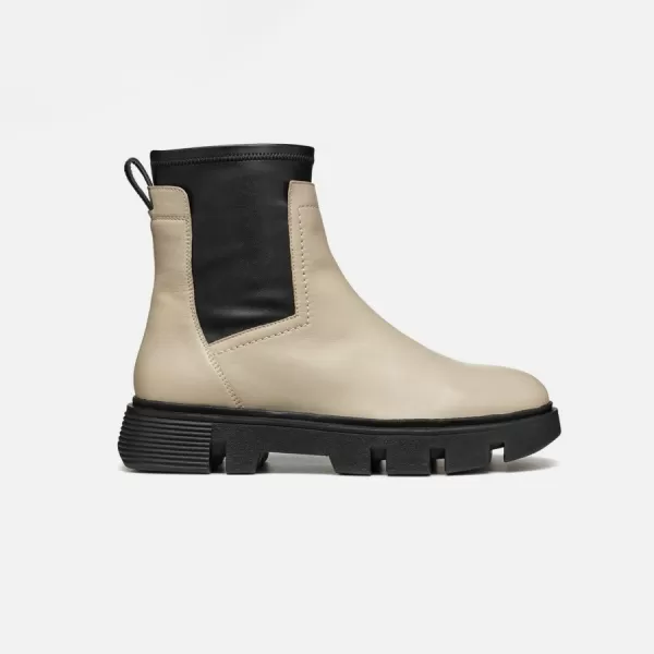  Damen-Schnürschuhe GEOX VILDE CREMIG 