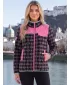 Fleece-Sweatshirt für Damen ALTISPORT GENESIS SCHWARZ/HELLBEIGE