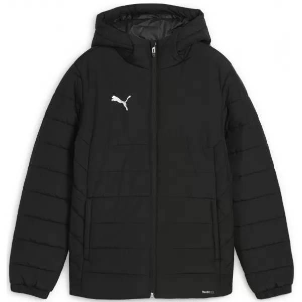  Jacke PUMA TEAMADDITIONS HOODED PADDED JACKET JR 65973803 PUMA BLACK/PUMA SILBER 