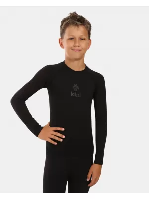 Thermo-T-Shirt für Jungen KILPI NATHAN-JB ZJ0501KI SCHWARZ