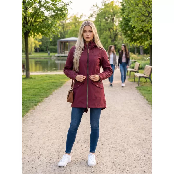  Frauen -Softshelljacke für Frauen ALTISPORT GEMEE BURGUND 