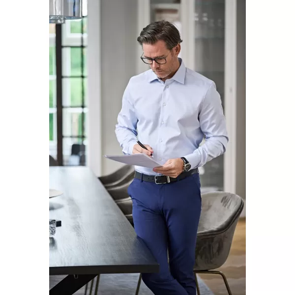  Herrenhemd TEE JAYS | TJ 4021 HELLBLAU 