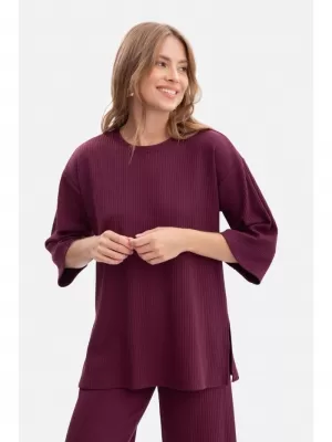 Damenbluse BEWEAR B301 PFLAUME