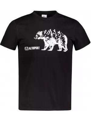 Herren t -Shirt mit kurzen Ärmeln ALTISPORT ALM193129 SCHWARZ