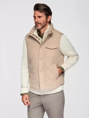 Weste OMBRE OM-JAVJ-0277 BEIGE