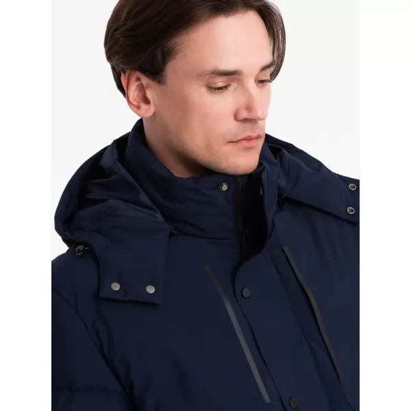  Herren-Winterjacke OMBRE OM-JAHP-0306 MARINEBLAU 