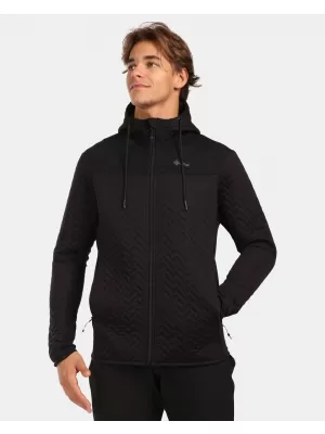Fleece-Sweatshirt für Herren KILPI NEVIA-M ZM0215KI SCHWARZ