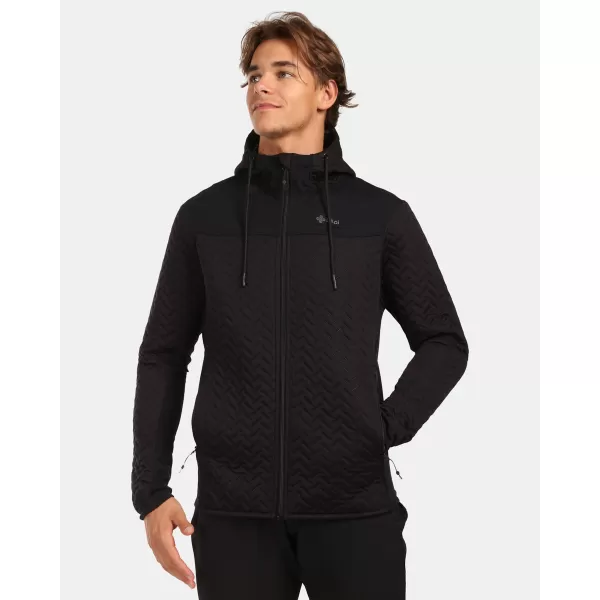  Fleece-Sweatshirt für Herren KILPI NEVIA-M ZM0215KI SCHWARZ 
