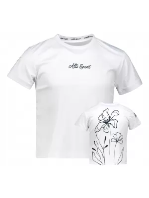 Funktionaler t -Shirt -Prämie von Kindern ALTISPORT VOJ/ALK075TR01 WEIß
