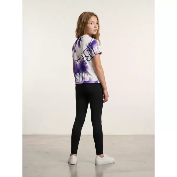  Funktionaler t -Shirt -Prämie von Kindern ALTISPORT VOJ/ALK076TR01 VIOLETT/WEIß 