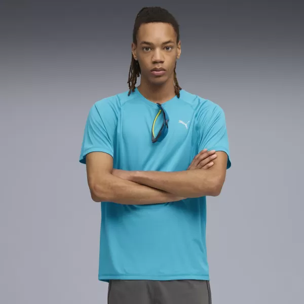  Hemd PUMA M RUN VELOCITY TEE (POLY) 52660018 GESCHWINDIGKEIT BLAU 