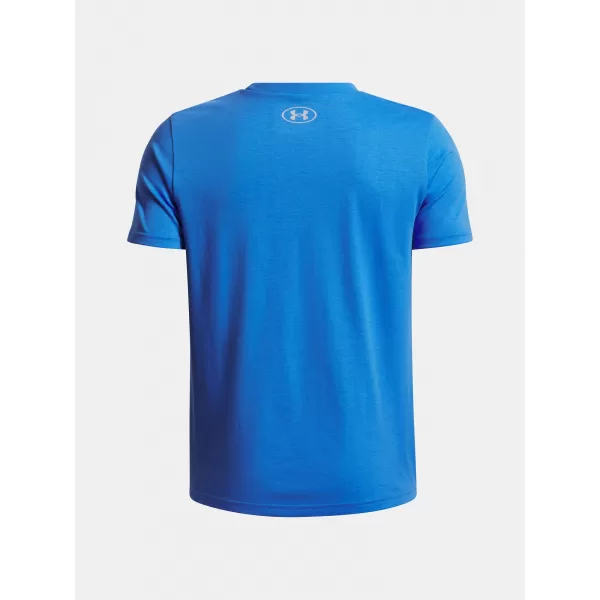  T-Shirt für Jungen UNDER ARMOUR UA B LOGO WORDMARK SS BLAU 