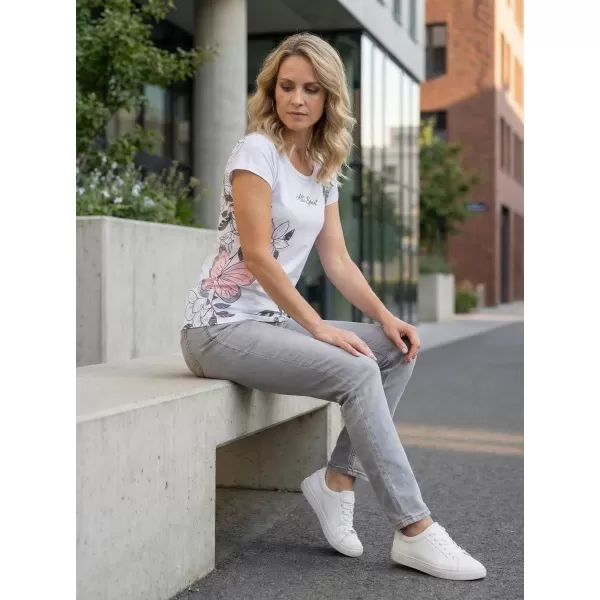  Frauen Freizeit t -Shirt Premium ALTISPORT VOJ/ALW119TR06 WEIß 