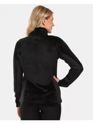 Fleece-Sweatshirt für Damen KILPI SKATHI-W ZL0206KI SCHWARZ