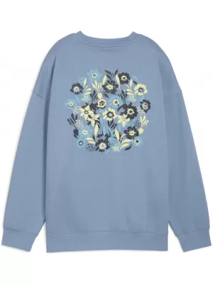 Damen Sweatshirt PUMA ESS NATURE 2 0 OVERSIZED CREW FL 68807834 COOL BLAU