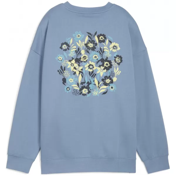  Damen Sweatshirt PUMA ESS NATURE 2 0 OVERSIZED CREW FL 68807834 COOL BLAU 