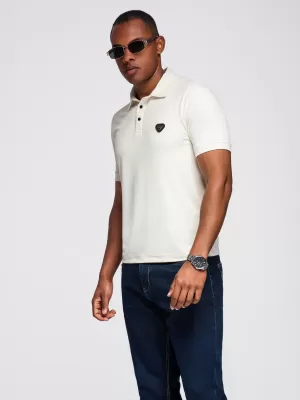 Herren t -Shirt mit einem Kragen OMBRE OM-POSS-0150 CREME