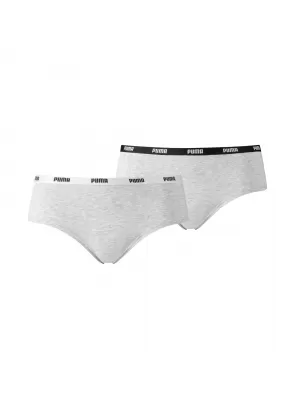 Höschen PUMA WOMEN HIPSTER 2P PACK 90785205 GRAU/GRAU