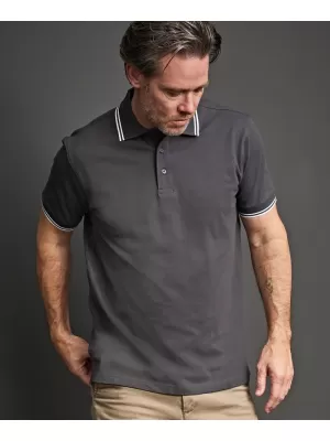 Herren-T-Shirt TEE JAYS | TJ 1407 SCHWARZ/WEIß