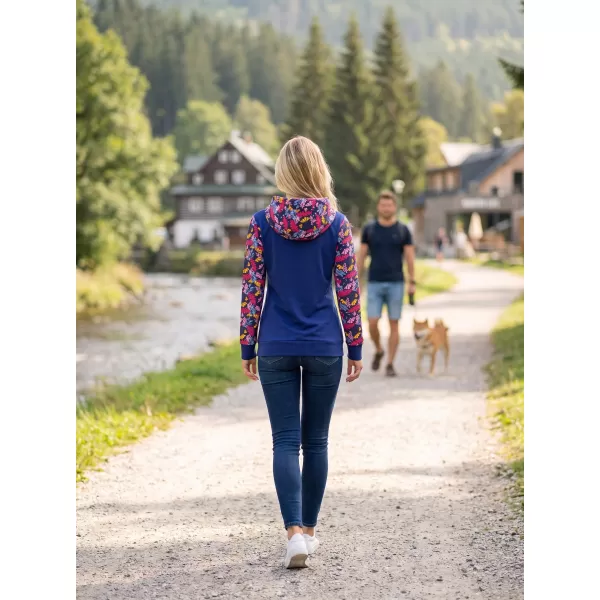  Damen-Sweatshirt ALTISPORT GALAH DUNKELBLAU 