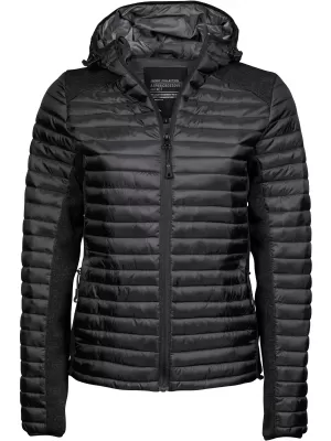 Damenjacke TEE JAYS | TJ 9611 SCHWARZ/SCHWARZ MELIERT