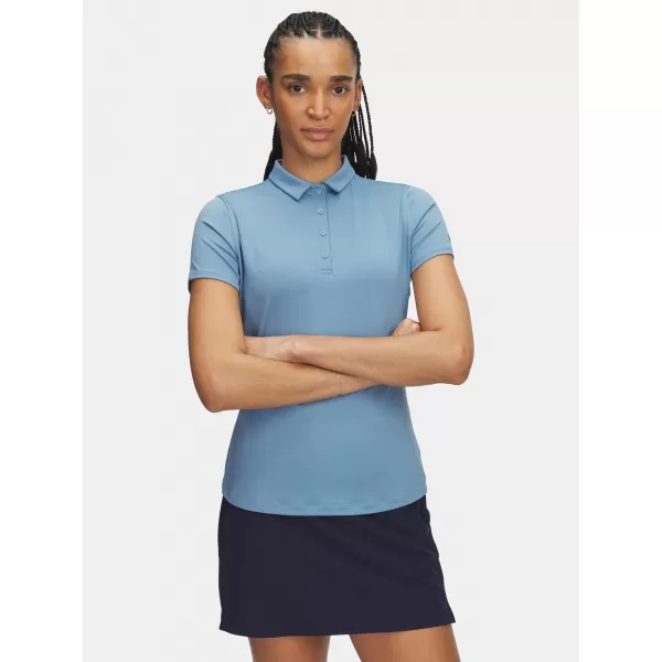  Damen-T-Shirt UNDER ARMOUR UA PLAYOFF SS POLO 1383612-418 BLAU 