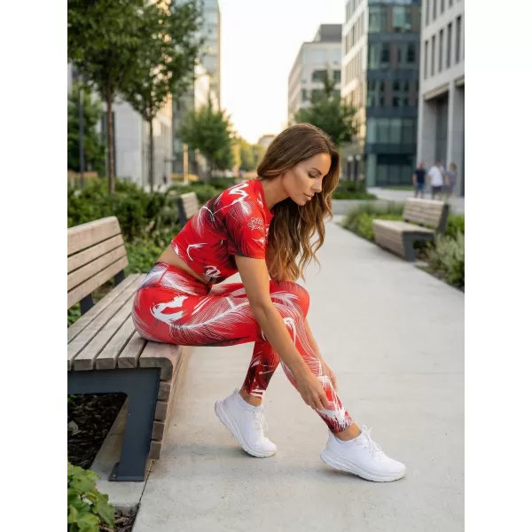  Premium-Crop-Top für Damen ALTISPORT VOJ/ALW001TR07 ROT 