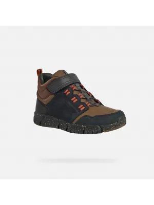 Stiefeletten für Jungen GEOX FLEXYPER BOY B ABX J949XA032FUC0948 SCHWARZ