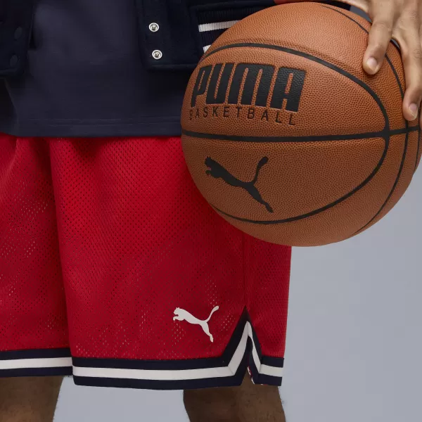  Shorts PUMA HOOPERHOTLINE AOP 7" SHORTS 63283701 FÜR ALLE ZEITEN ROT/AOP 