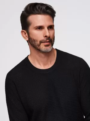 Herrenpullover OMBRE OM-SWSW-0181 SCHWARZ