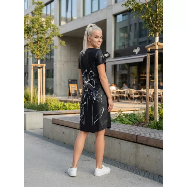  Damen erweitert T -Shirt Premium ALTISPORT VOJ/ALW075SAT02 SCHWARZ 