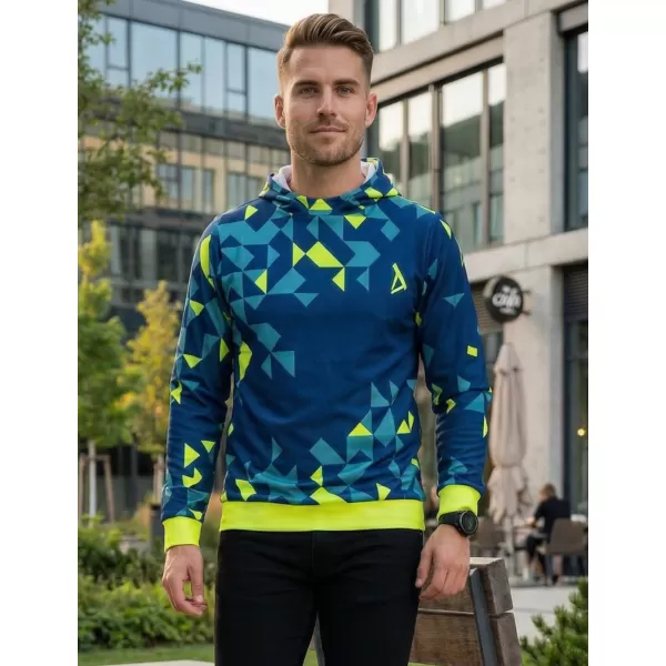  Hochwertiges Funktions-Sweatshirt für Herren ALTISPORT VOJ/ALM108MI01 MARINE-NEONGELB 