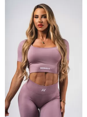 Formendes nahtloses Crop-Top FLOW SEAMLESS 499 PINK Nebbia
