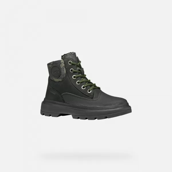  Stiefeletten für Jungen GEOX KIDDARTAH WPF J56MLB032MNC0033 SCHWARZ 